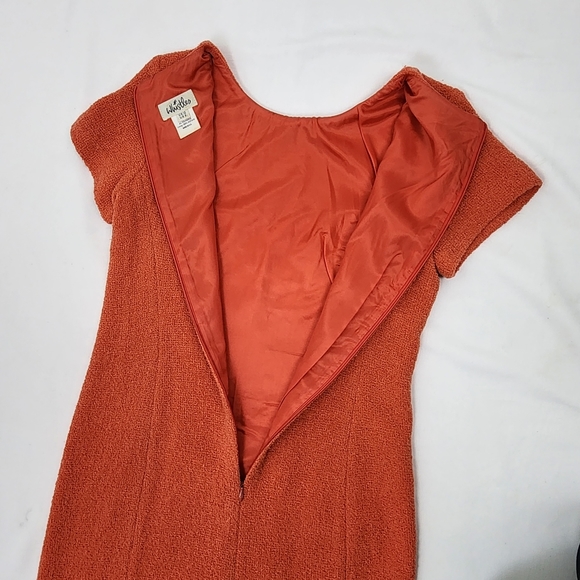 Whistles UK Vintage Mod 60s Style Dress Boucle Wool Crew Neck Mid Century Retro - Picture 4 of 16